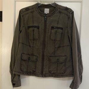 Halogen green utility jacket, Size Small